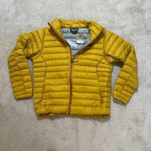 New Patagonia Men's L Down Sweater FullZip Jacket COSMIC Gold 84675 RARE